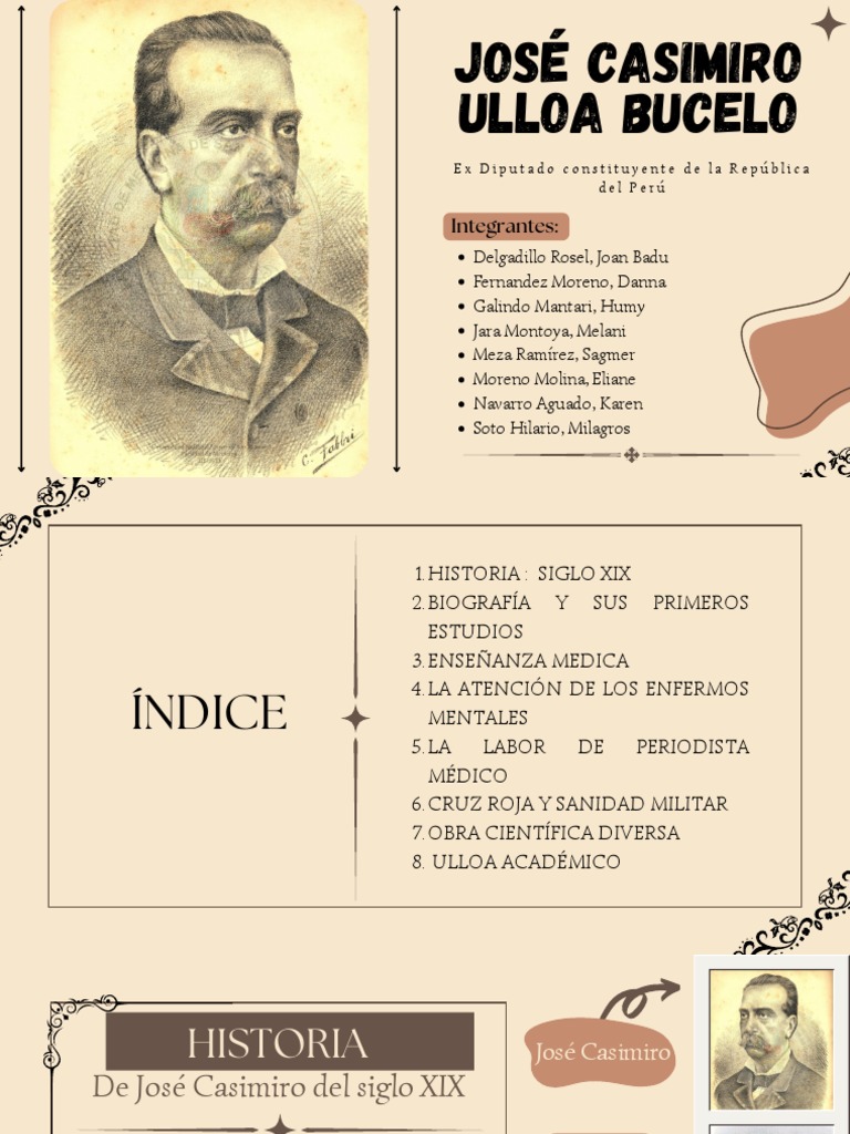 José Casimiro Ulloa Pionero de la medicina y la psiquiatría peruana en