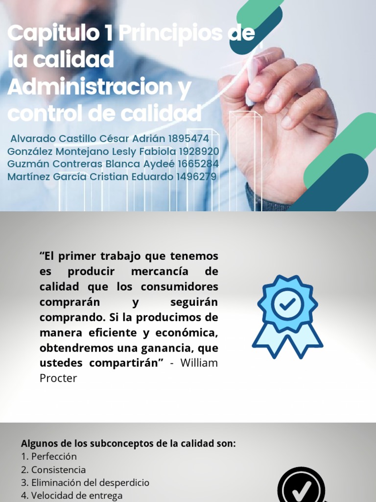 Principios De Calidad Pdf Calidad Comercial Producto Negocio