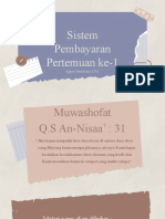 Sistem Pembayaran Pertemuan Ke 1