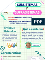 Subsistemas: Suprasistemas