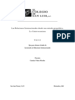 Relaciones Internacionales y la crisis de Ucrania