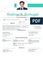 Rodmar B. Sumugat Treasury Assistant Seeking New Opportunity