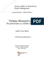 Turbine Mounted LIDAR The Pulsed Lidar As A Reliable Alternative - Jul 2011.