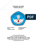 SMP Islam Nurussalam: Program Tahunan Kurikulum 2013
