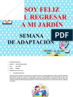 Sesiones de La Semana de Adaptacion - Evaluación Diagnóstica - 4 Años