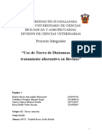 Uso de Tierra de Diatomeas Como Tratamiento Alternativo en Bovinos