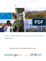 Land Tenure Security in Selected Countries 2016