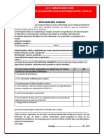 Ficha de Sintomatología Covid-19 CBF 2022