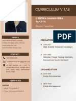 Curriculum Vitae: Music Teacher