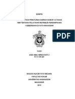 Implementasi Perdatentang Pelayanan Retribusi Persampahan Kebersihan Di Kota Makassar