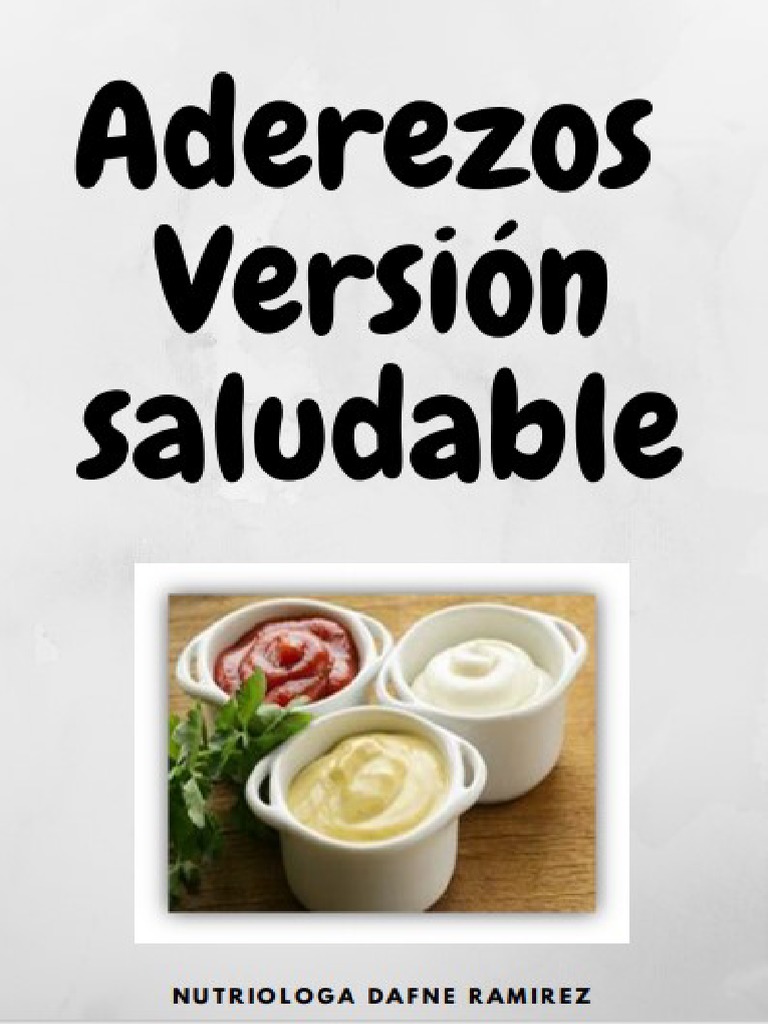 Aderezos Saludables | PDF