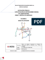 Licitación Pública Construcción Estación de Intercambio Modal Los Libertadores Línea 3, Metro de Santiago