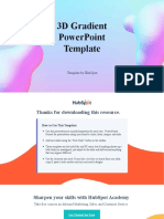 3D Gradient Powerpoint Template