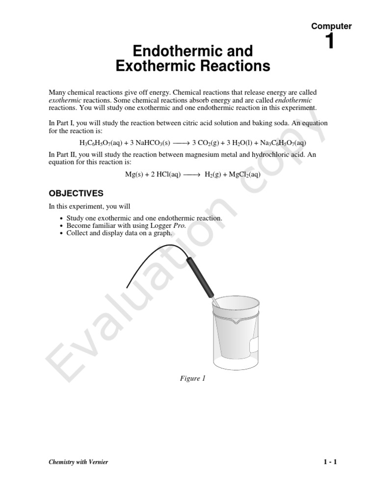 CWV 01 COMP Endothermic Reactions PDF Chemical Reactions