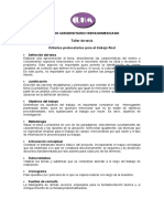 Centro Universitario Hispanomexicano Taller de Tesis Criterios Protocolarios para El Trabajo Final