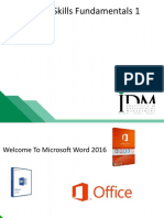 Unit 2 - Intro To MS Office Word 2016