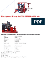 Fire Hydrant Pump Set 500 GPM Head 80 MTR 4bdg-F3cfe-3035 821