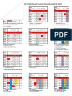 Kalender Pendidikan Tahun Pelajaran 2018/2019: JULI 2018 Agustus 2018 September2018