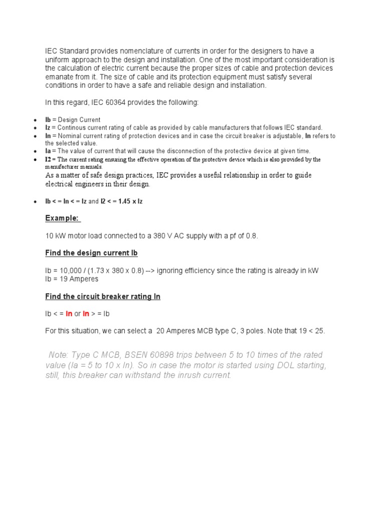 IEC Nomenclature for Electrical Design | PDF | Power (Physics ...