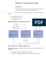 Introduction To Transaction Processing: A Financial Transaction Is..