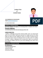 Present Address:: Curriculum Vitae