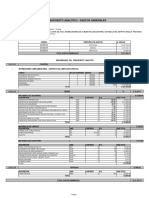 Presupuesto Analítico - Gastos Generales