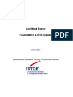 ISTQB - Foundation Level Syllabus (2007)