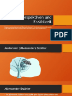 Erzählperspektiven Und Erzählzeit: N/erzaehlende-Texte-Verstehen/perspektiven-Des-Erzaehlens