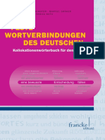 Feste Wortverbindungen Des Deutschen: Kollokationenwörterbuch Für Den Alltag
