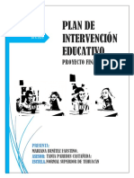 Plan de Intervención Educativ0: Proyecto Final