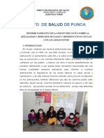 SESION EDUCATIVA ADOLLESENTES