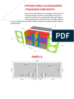 Projeto Batstaka para 4 Altofalantes de 12 Polegadas 2500 Watts