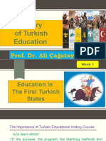 History of Turkish Education - Course Notes
