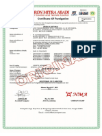 Certificate of Fumigation: No.30.081/NMA-FPH/III/2023