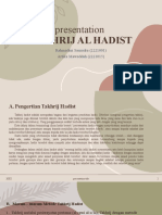 Presentation: Takhrij Al Hadist