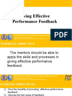 Giving Effective Performance Feedback: Service S Idea Goal