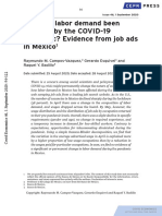 How Has Labor Demand Been Affected by The COVID-19 Pandemic? Evidence From Job Ads in Mexico