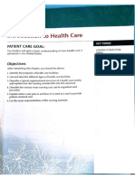Introduction To Health Care: Objectives