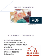 Crecimiento Microbiano: Dra Lilia Hurtado