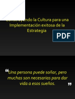 Implementacion y Cambio de Cultura