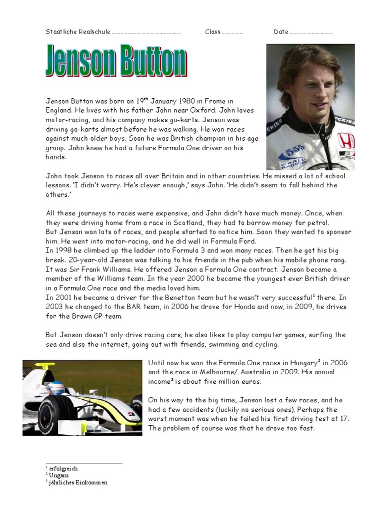 Jenson Button Pdf