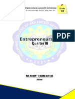 Entrepreneurship-3rd & 4th QTR Module
