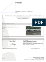 Rapport de Mission de Reperage Des Materiaux Et Produits Contenant de L'Amiante Avant Demolition