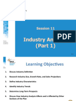 Industry Analysis Part 1 Summary