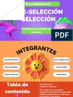 Pre-Selección Selección: Procedimientos