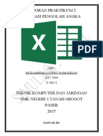 Laporan Praktikum 2 Simdig Excel