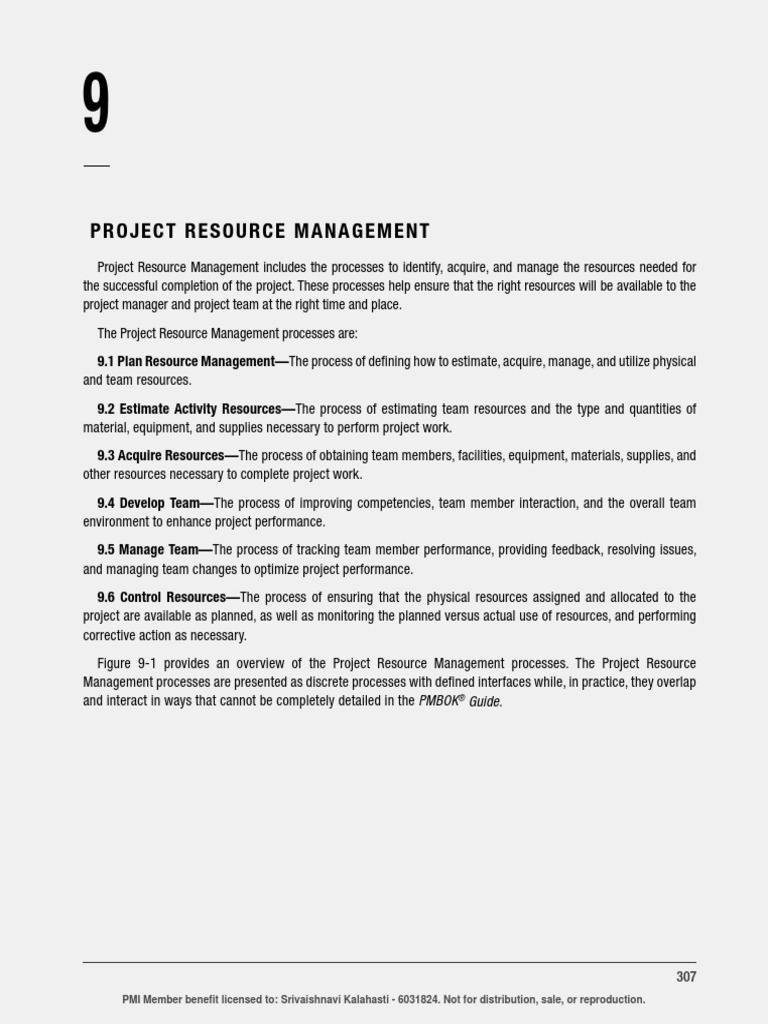 Resource Management Process | PDF | Art