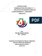 Laporan Kasus Asuhan Kebidanan Pada Ibu Hamil Ny. S Dengan Hepatitis B Di Puskesmas Babelan Ii Kabupaten Bekasi - Jawa Barat TAHUN 2022