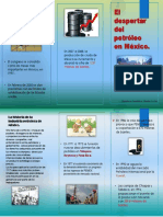 El Despertar Del Petroleo en Mexico.