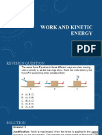 Work and Kinetic Energy